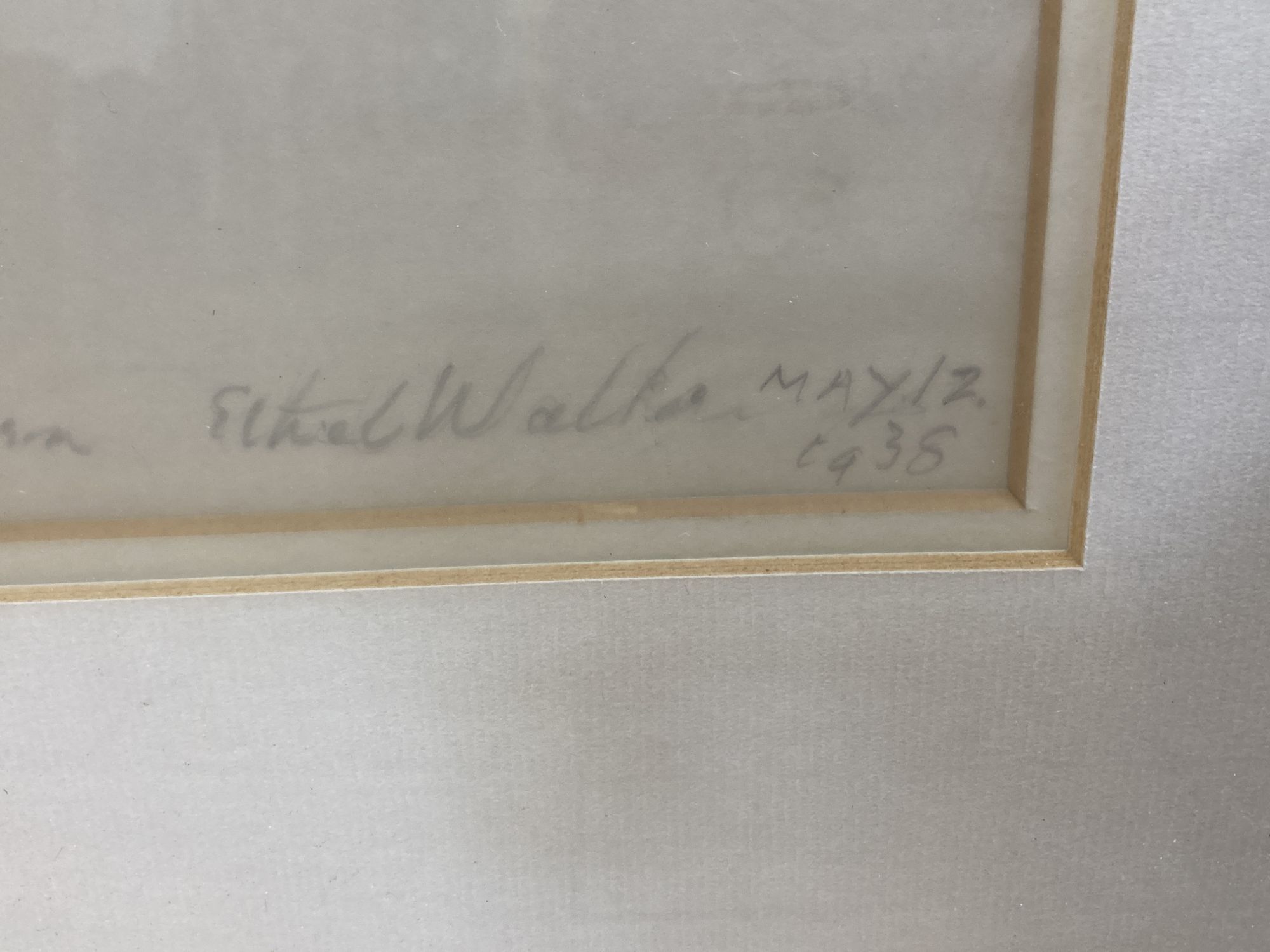 Dame Ethel Walker (1941-), pencil drawing, A Russian dancer, inscribed by the artist 'To Ursula Tyrwhitt and dated 1936, 35 x 30cm